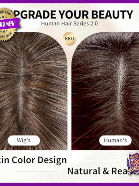 16 Inch Human Hair Wig with Bangs, Layered Straight Style, Glueless Cap main image 5